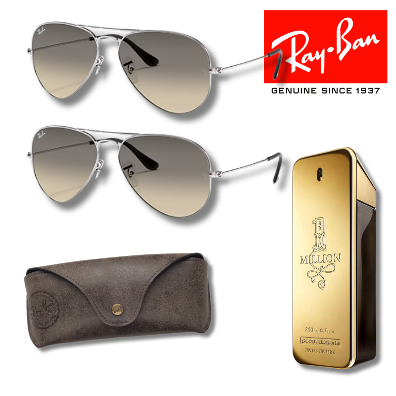 Paga 1 y llévate 2 Ray-Ban Aviator Classic + One Million 200 ml EDP
