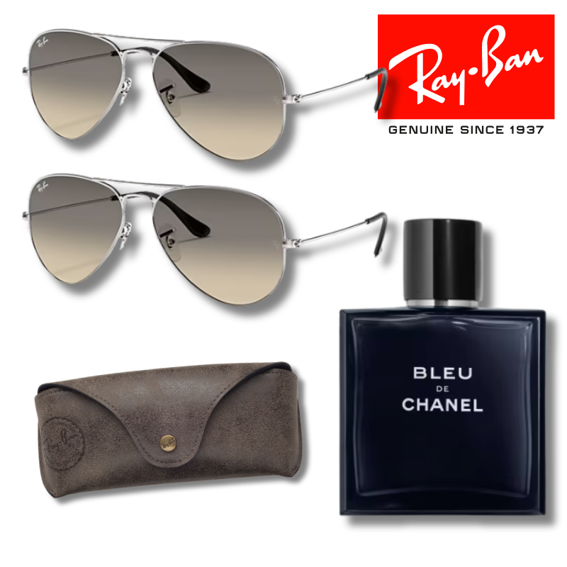 Paga 1 y llévate 2 Ray-Ban Aviator Classic + Bleu de Chanel 200 ml EDP