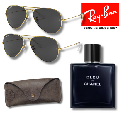Paga 1 y llévate 2 Ray-Ban Aviator Classic + Bleu de Chanel 200 ml EDP
