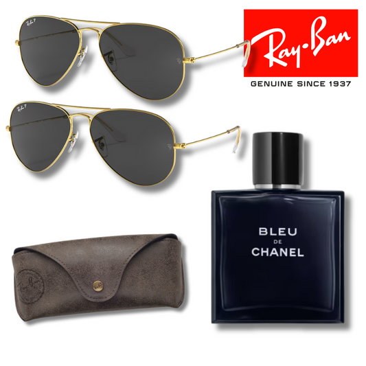 Paga 1 y llévate 2 Ray-Ban Aviator Classic + Bleu de Chanel 200 ml EDP