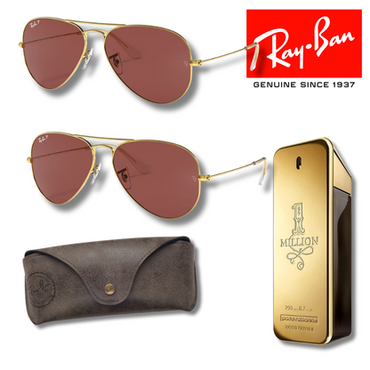 Paga 1 y llévate 2 Ray-Ban Aviator Classic + One Million 200 ml EDP