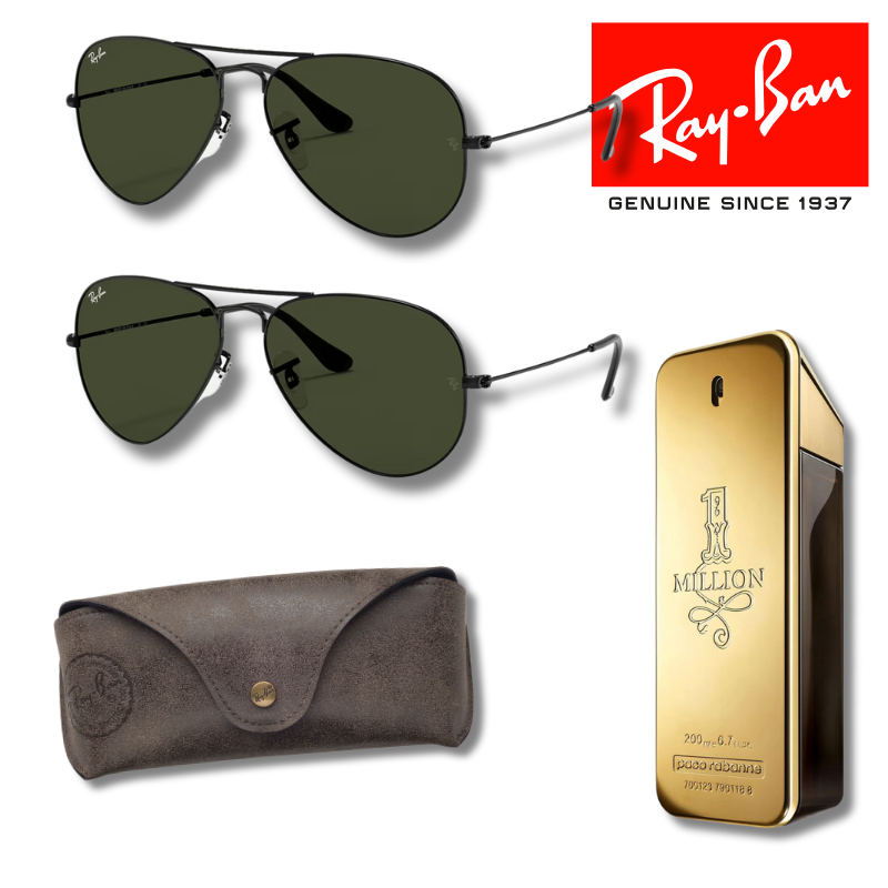 Paga 1 y llévate 2 Ray-Ban Aviator Classic + One Million 200 ml EDP