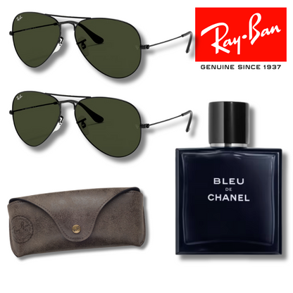 Paga 1 y llévate 2 Ray-Ban Aviator Classic + Bleu de Chanel 200 ml EDP