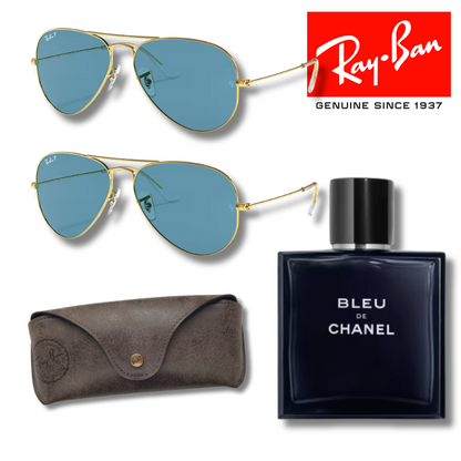Paga 1 y llévate 2 Ray-Ban Aviator Classic + Bleu de Chanel 200 ml EDP