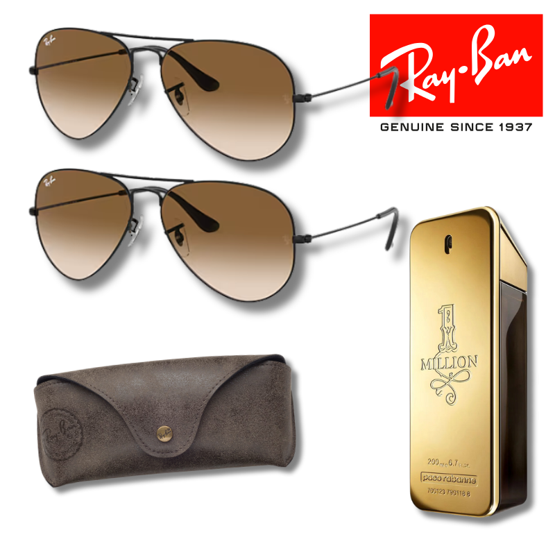 Paga 1 y llévate 2 Ray-Ban Aviator Classic + One Million 200 ml EDP
